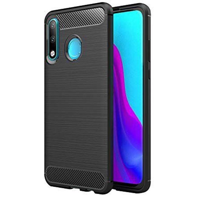 Silikonski ovitek za Huawei P Smart Pro - mat carbon črn