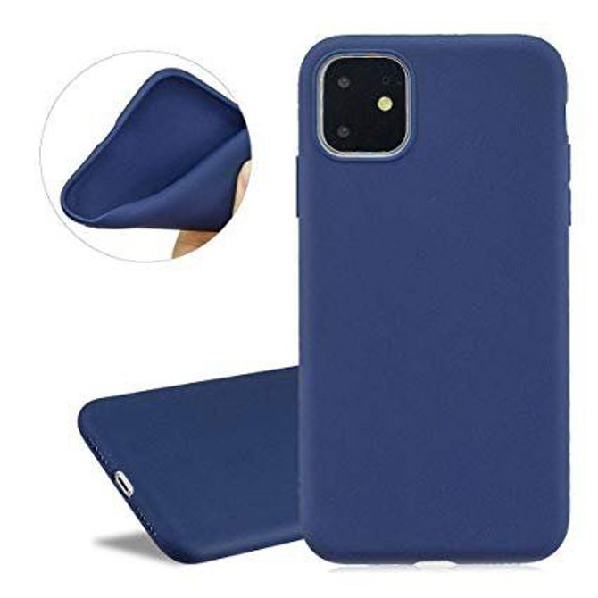 Silikonski ovitek za iPhone 11 - mat moder