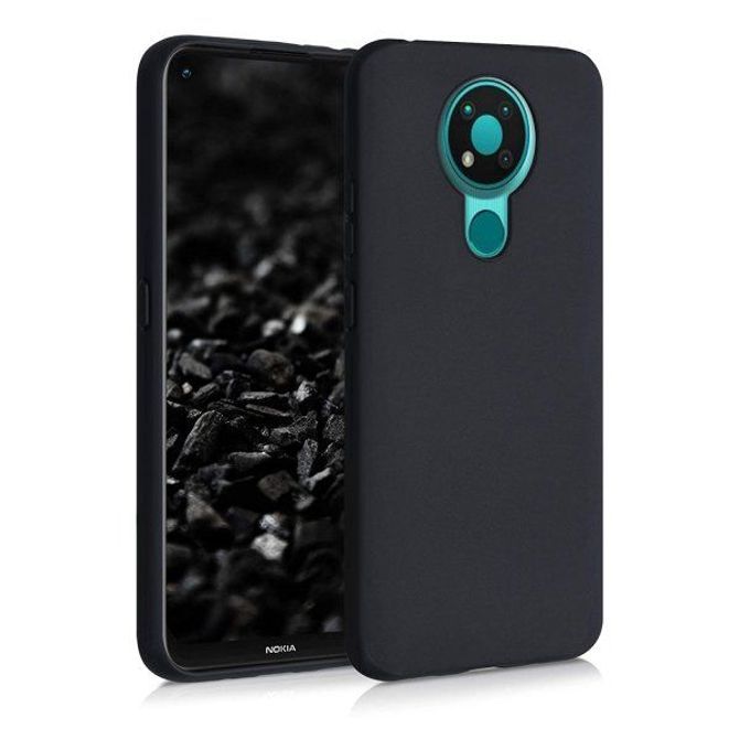 Silikonski ovitek za Nokia 3.4 - mat črn