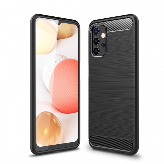 Silikonski ovitek za Samsung Galaxy A73 5G - mat carbon črn
