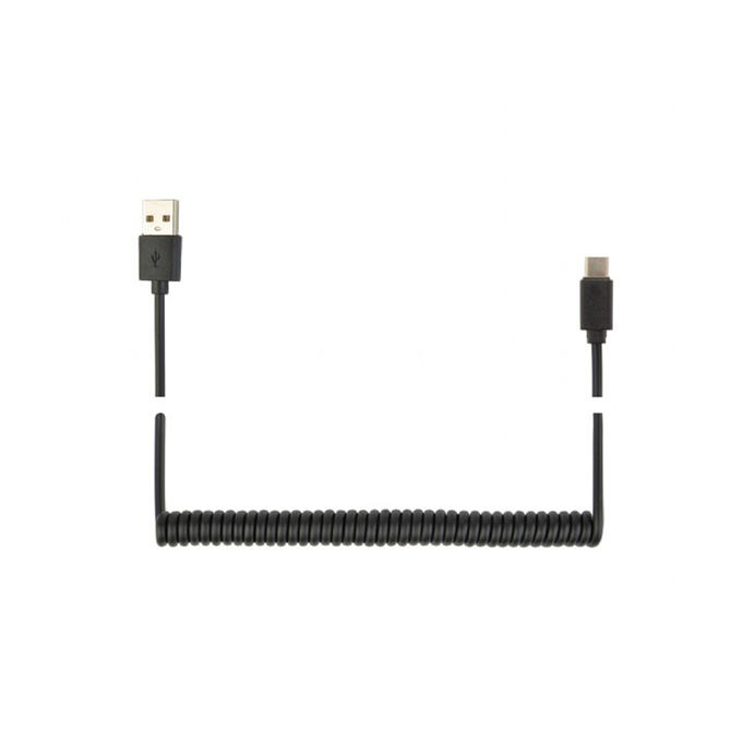 Spiralni kabel USB-A na USB-C 1,8m