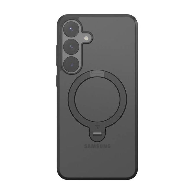 Ovitek Torras Ostand Spin Series za Samsung S25 (črn)