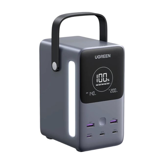 Ugreen prenosna polnilna baterija 48.000mAh, 300W s pametnim digitalnim zaslonom