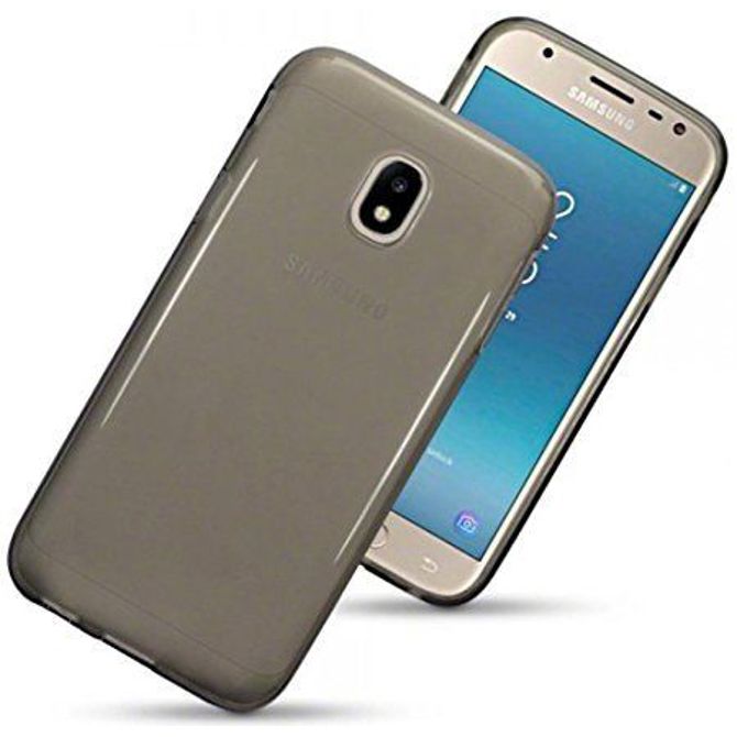Ultra tanek silikonski ovitek za Samsung Galaxy J3 2017 J330 prozorno črn