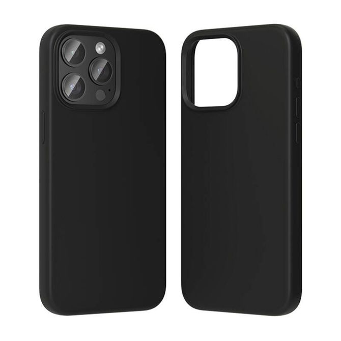 Silikonski ovitek Vention KUFB0-40 za iPhone 15 Pro Max (črn)