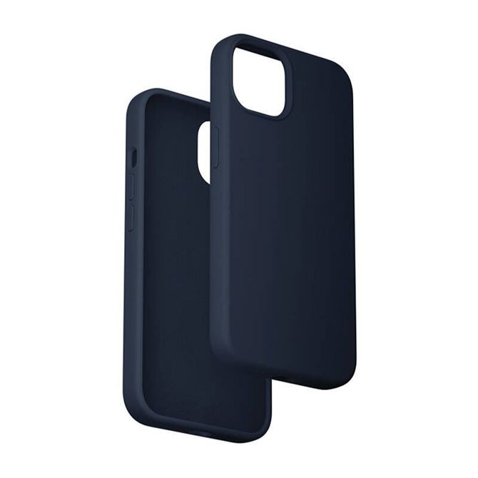 Silikonski ovitek Vention KUFL0-20 za iPhone 15 Plus (moder)