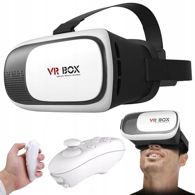 VR BOX 3D virtualna očala za telefone Android iOS + daljinec