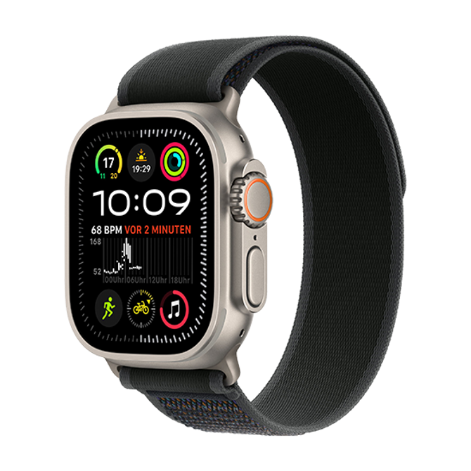 Watch Apple Watch Ultra 2 Black LTE 49mm Titanium Case with Trail Loop M/L - Black 107yh8cjdt359