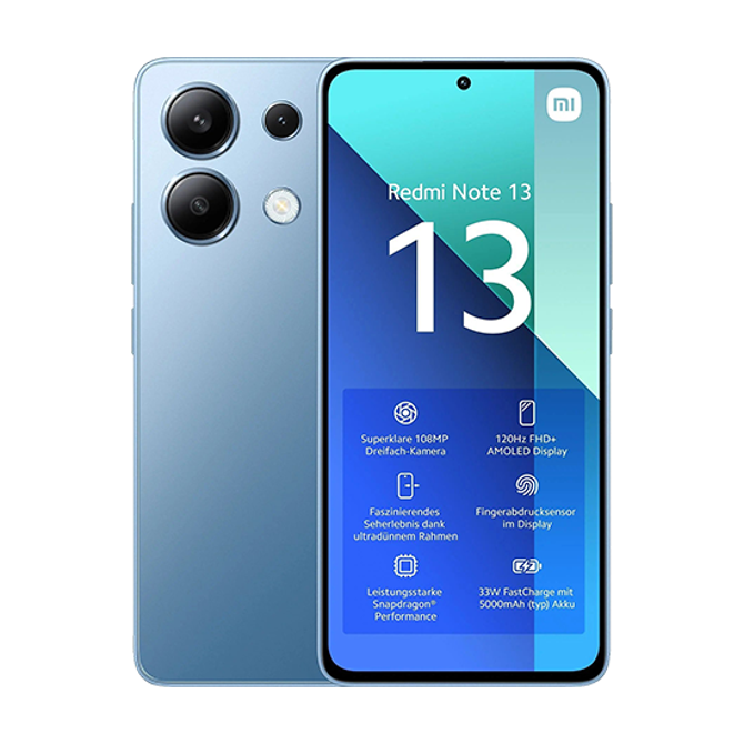 Pametni telefon Xiaomi Redmi Note 13 4G, Dual SIM, 6 GB RAM, 128 GB, moder, EU
