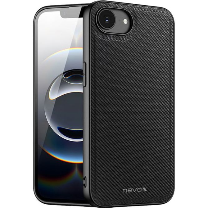 Zaščitni ovitek Nevox StyleShell NYLO (črn, iPhone 16e)