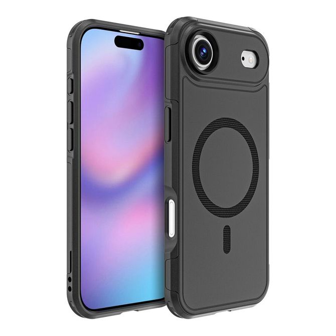 Ovitki za telefon 4Smarts Defend za Apple iPhone 17 Air, MagSafe, odporen na udarce, robna zaščita, črn 2