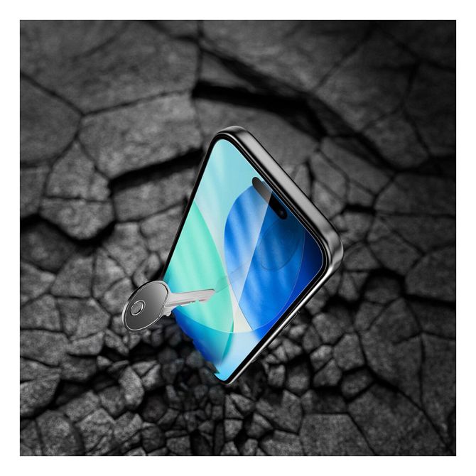 Zaščitno steklo 4Smarts za iPhone 17 Pro, 9H trdota, kaljeno steklo, prozorno, z okvirjem za enostavno montažo 6