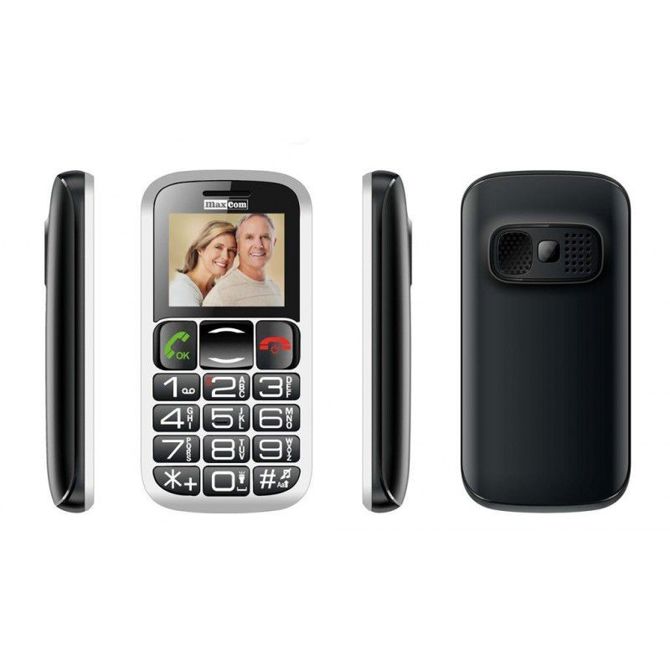 Telefon za starejše Maxcom MM462BB, 4,5 cm (1,8), VGA-kamera, polnilna postaja, črn 2