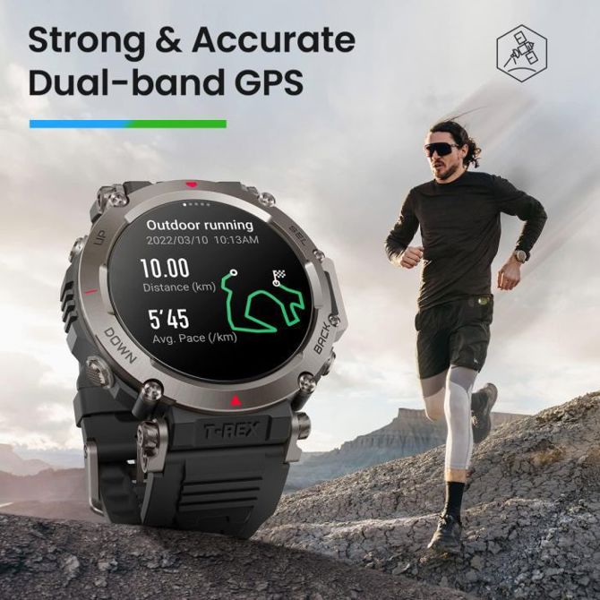 Pametna ura Amazfit T-REX Ultra , bež 3