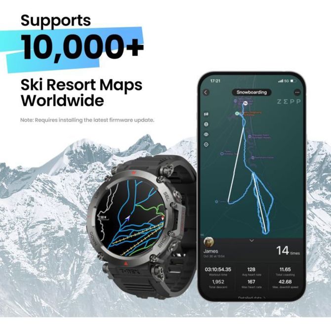 Pametna ura Amazfit T-REX Ultra , bež 4