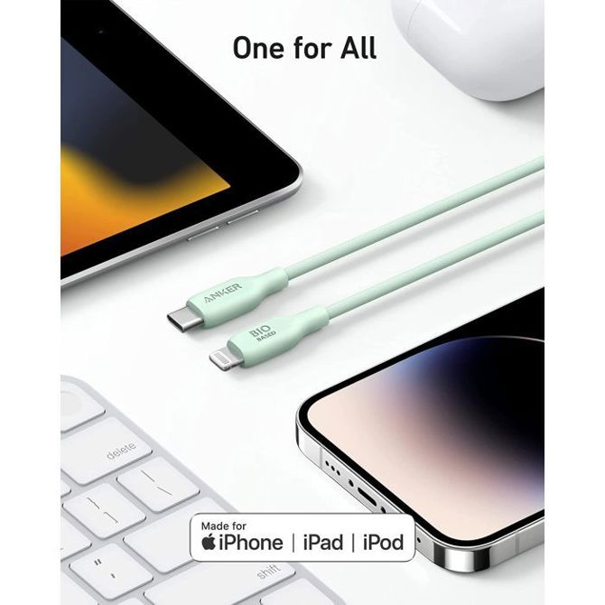 Anker 541 BIO USBC-LTG 0,9m kabel zelen 4