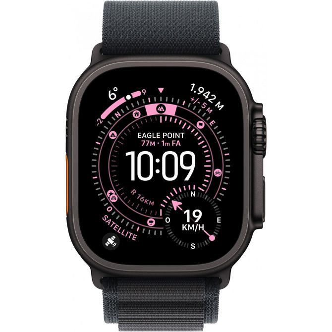 Pametna ura Apple Watch Ultra 3 Titanium Cellular 49mm črna (alpska zanka črna) srednja 2