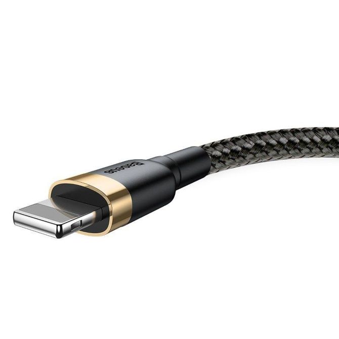 Baseus Cafule kabel USB Lightning 2.4A 1m (zlat+črn) 4