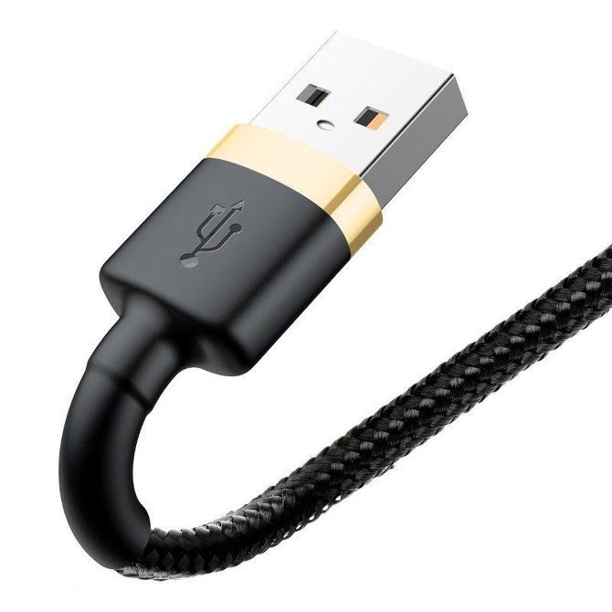 Baseus Cafule kabel USB Lightning 2.4A 1m (zlat+črn) 5