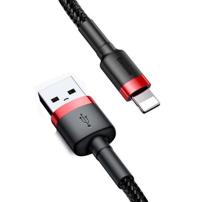 Baseus Cafule kabel USB Lightning 2A 3m (črna+rdeča) 3