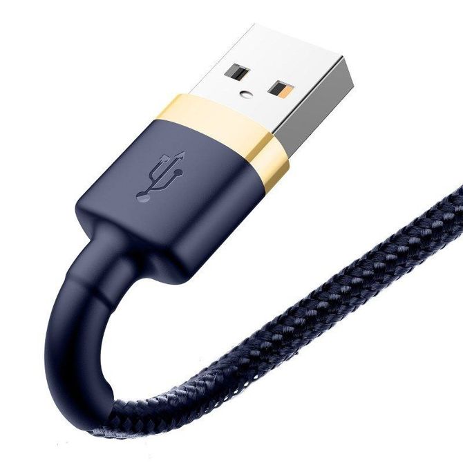 Baseus Cafule Lightning kabel 1.5A 2m (zlata+temno modra) 5