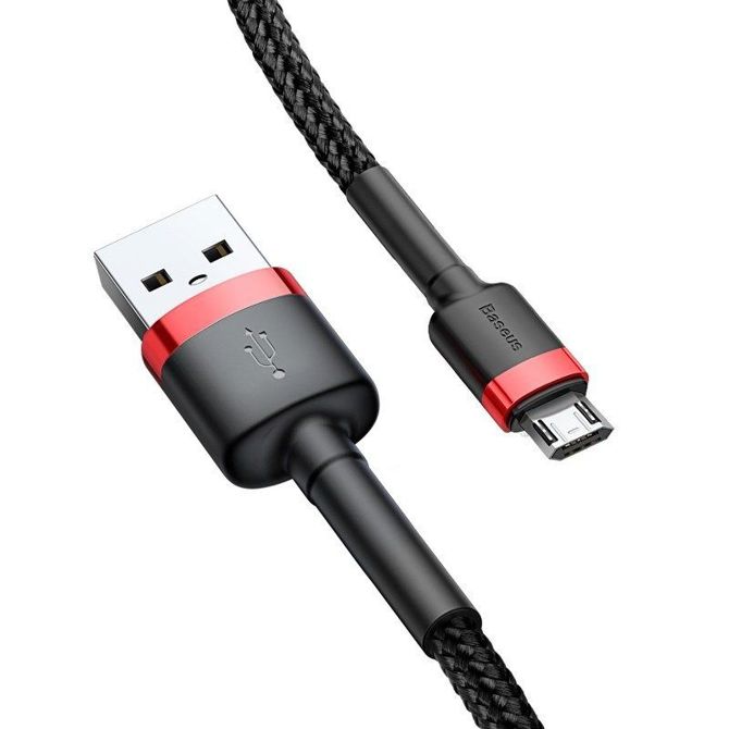 Baseus Cafule Micro USB kabel 1.5A 2m (rdeč+črn) 4