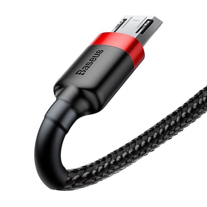Baseus Cafule Micro USB kabel 1.5A 2m (rdeč+črn) 5