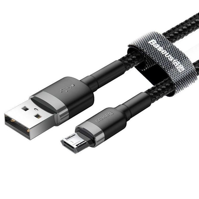 Baseus Cafule Micro USB kabel 2.4A 1m (siva + črna) 2
