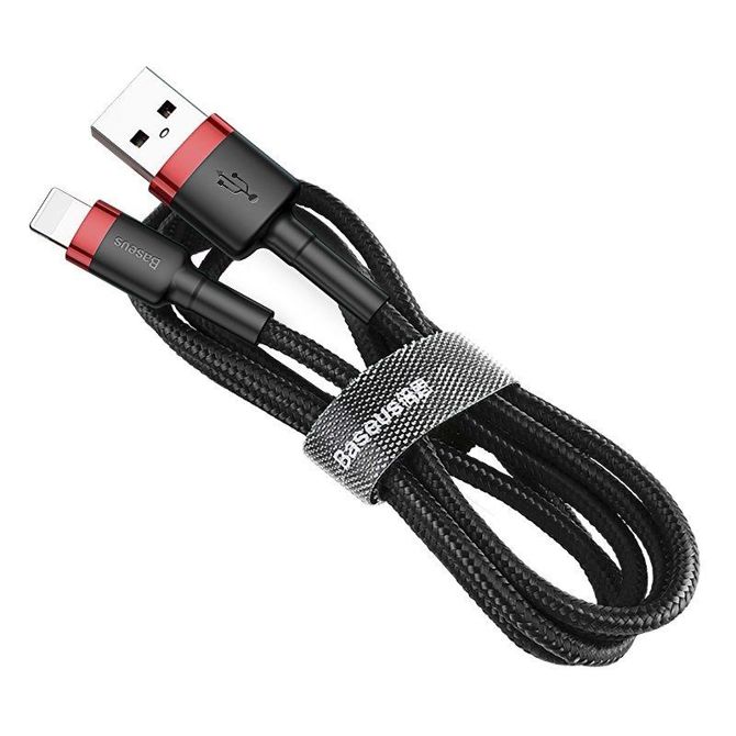 Baseus Cafule USB Lightning kabel 1,5A 2m (črna+rdeča) 3