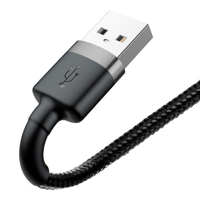Baseus Cafule USB Lightning kabel 1,5A 2m (siv+črn) 5