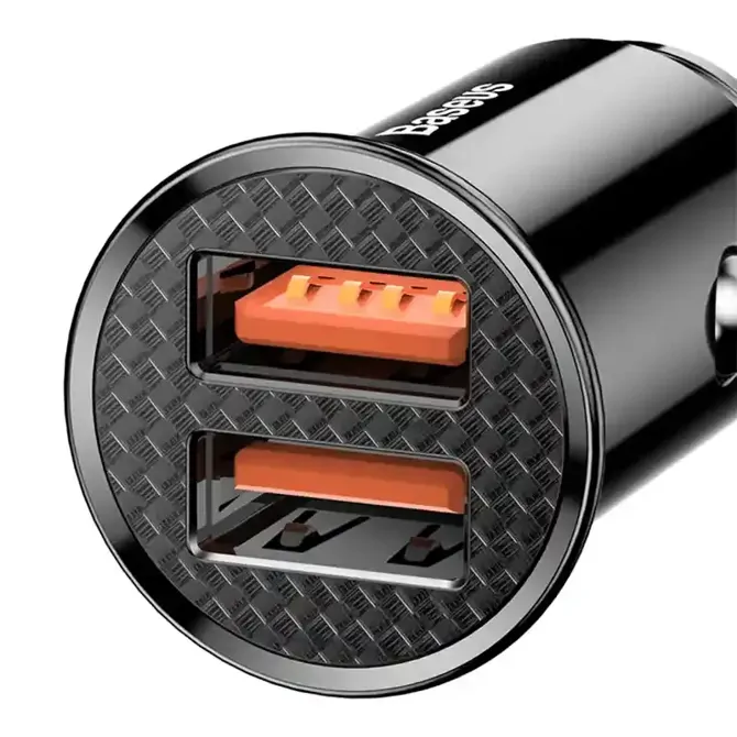 Avtopolnilec Baseus Circular 2xUSB QC3.0 5A 30W (črn) 4