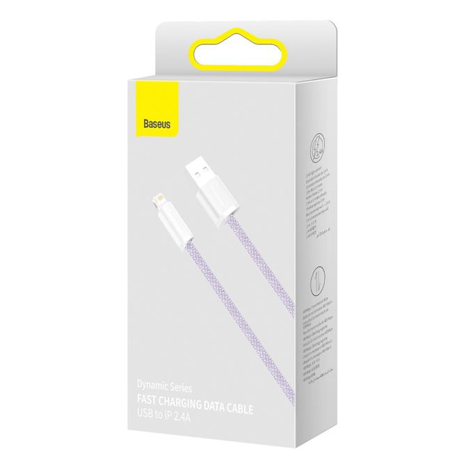 Baseus Dynamic kabel USB to Lightning, 2.4A, 2m (vijoličen) 6