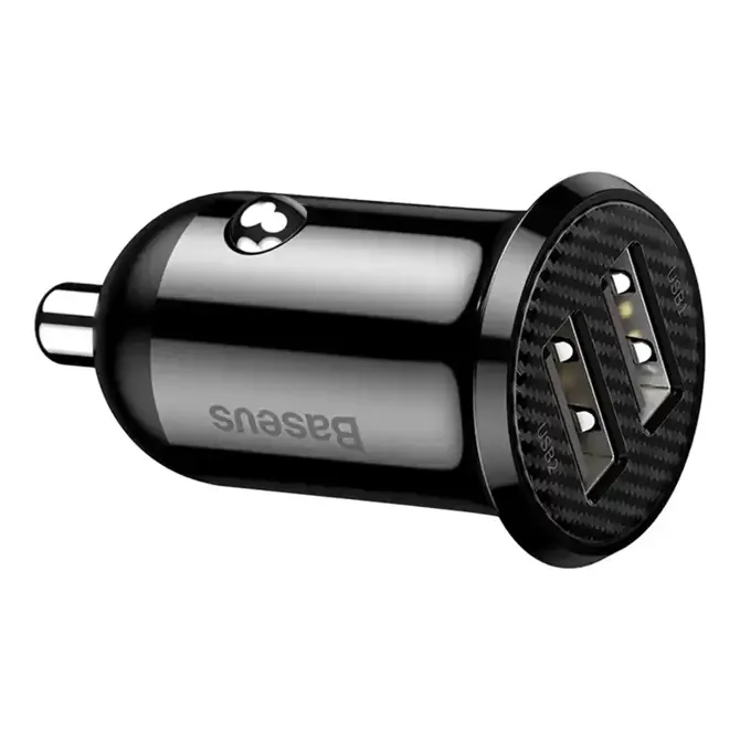 Avtopolnilec Baseus Grain Pro 2x USB 4.8A (črn) 6