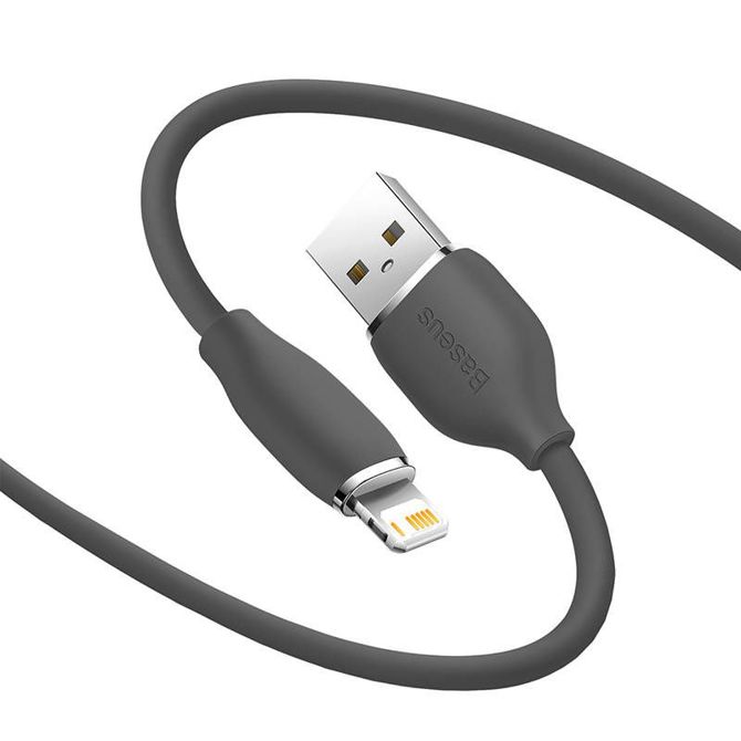 Baseus Jelly kabel USB to Lightning, 2,4A, 1,2m (črn) 4
