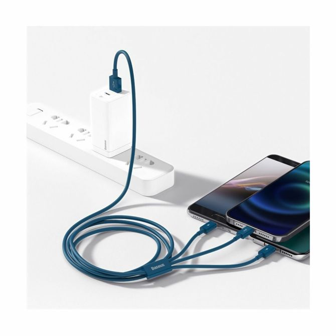 Baseus kabel USB 3v1 Lightning/TipC/ Mikro 1.5m moder CAMLTYS-03 5
