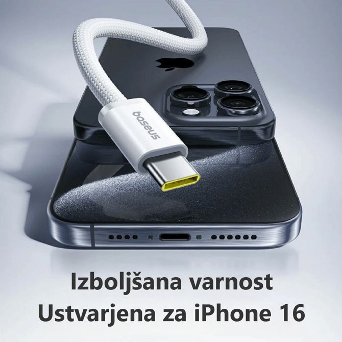 Baseus kabel USB C-C 2m 100W 20V 5A pleten moder Dynamic 4 2