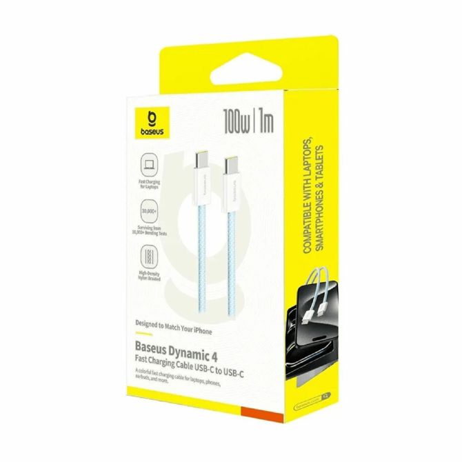 Baseus kabel USB C-C 2m 100W 20V 5A pleten moder Dynamic 4 4