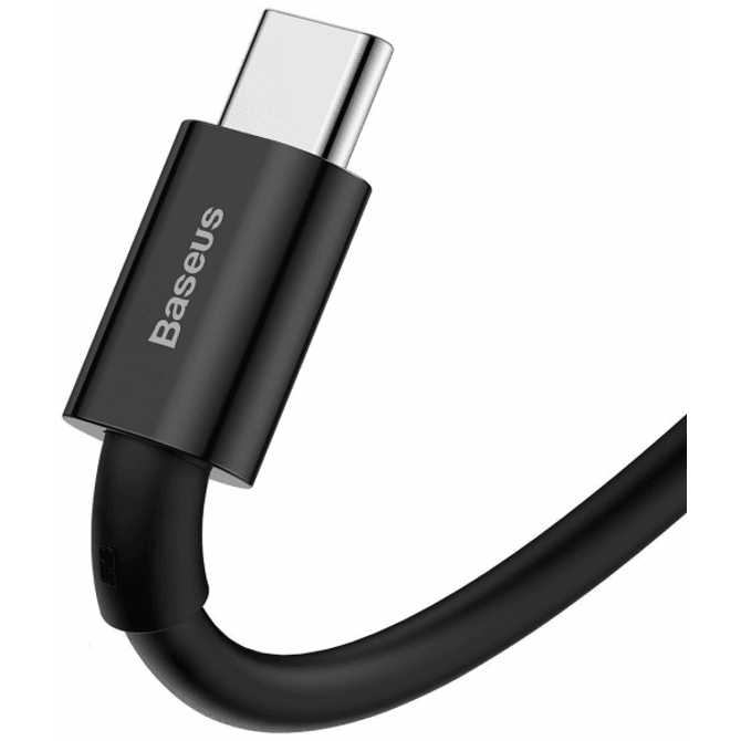 Baseus podatkovni polnilni kabel CATYS-A01 Superior Quick Charge Type C 66W 2m - črn 3