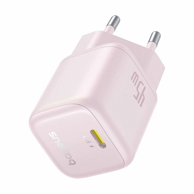 Baseus polnilec 45W USB TipC QC PD roza PicoGo 2