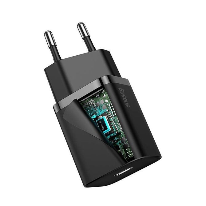 Baseus Super Si Quick Charger 1C 20W (črn) 4