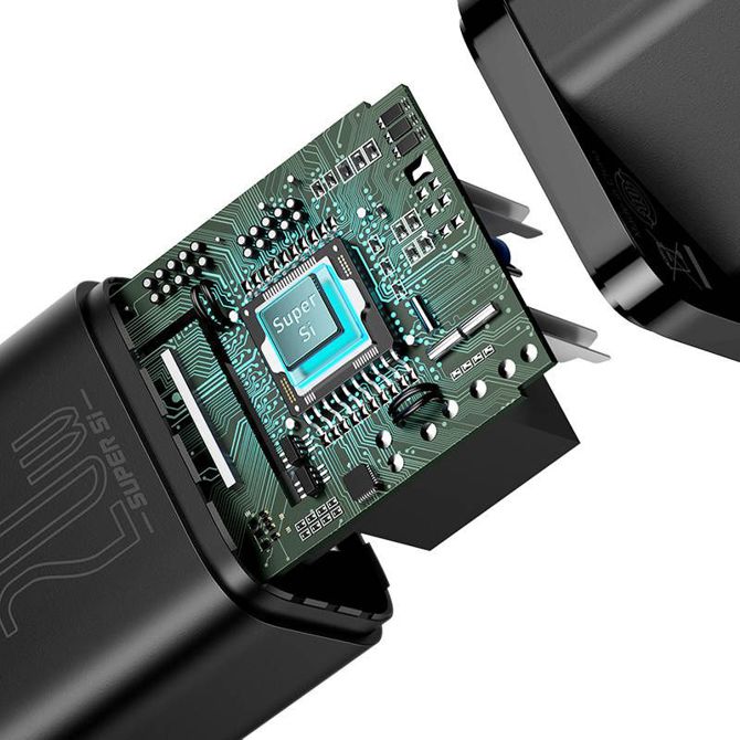 Baseus Super Si Quick Charger 1C 20W (črn) 6