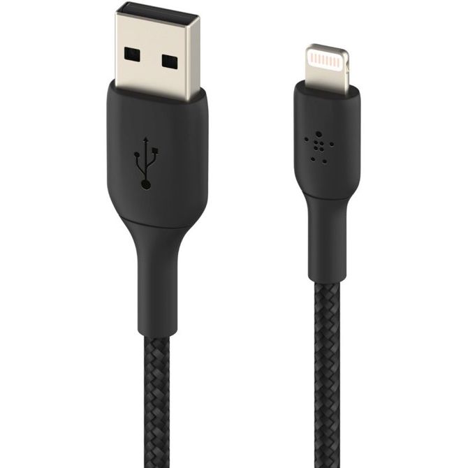 Belkin Lightning kabel za polnjenje/sinhronizacijo, obložen mfi 2m, črn 4