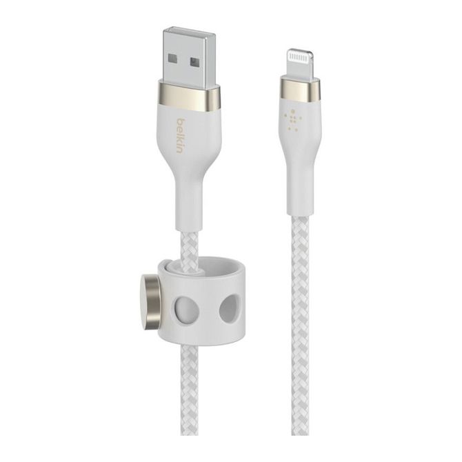 Kabel Belkin PRO Flex Lightning/USB-A, Apple zert., 2m, bel 2