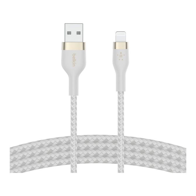 Kabel Belkin PRO Flex Lightning/USB-A, Apple zert., 2m, bel 3