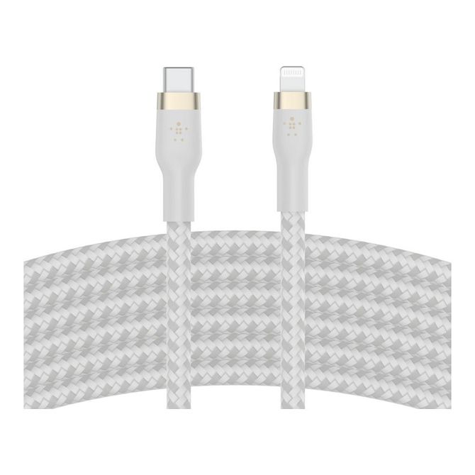Belkin PRO Flex Lightning/USB-C, do 15 W, Apple zer., 2 m, težka 3
