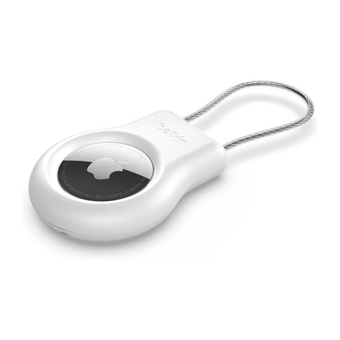 Varno držalo Belkin z žično zanko Apple AirTag, belo 6