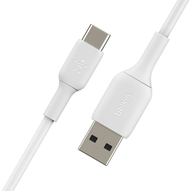 Belkin USB-C/USB-A kabel PVC, 15 cm, bel 2