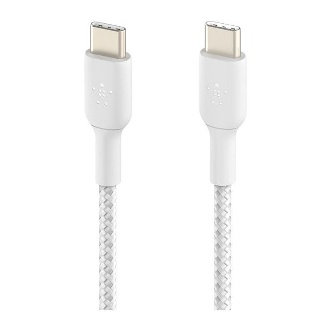 Belkin USB-C/USB-C kabel prevlečen, 1 m, bel 4