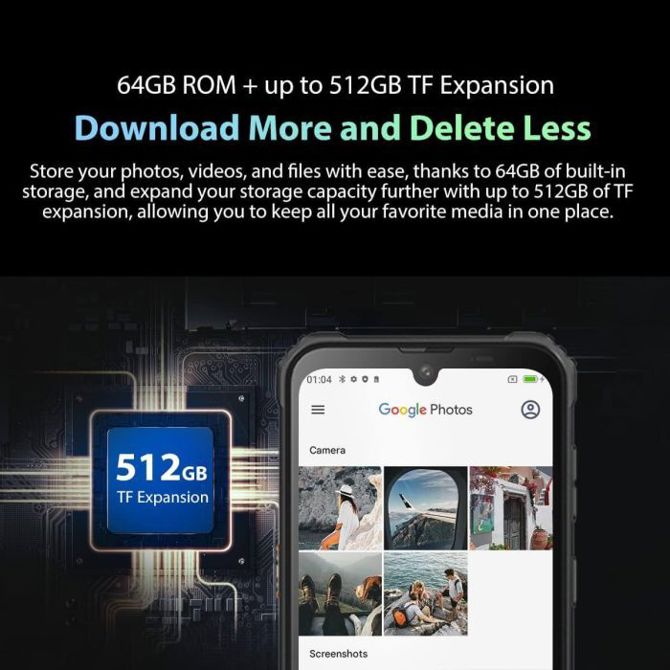Pametni robustni telefon Blackview  BV5300 PRO 4/64GB, oranžen 4
