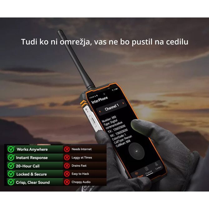 Pametni telefon Blackview XPLORE 1 robusten, Walkie Talkie, 20.000 mAh, 6.78 120Hz FHD+, 5G, IP68/IP69K/MIL-STD-810H, črn 3
